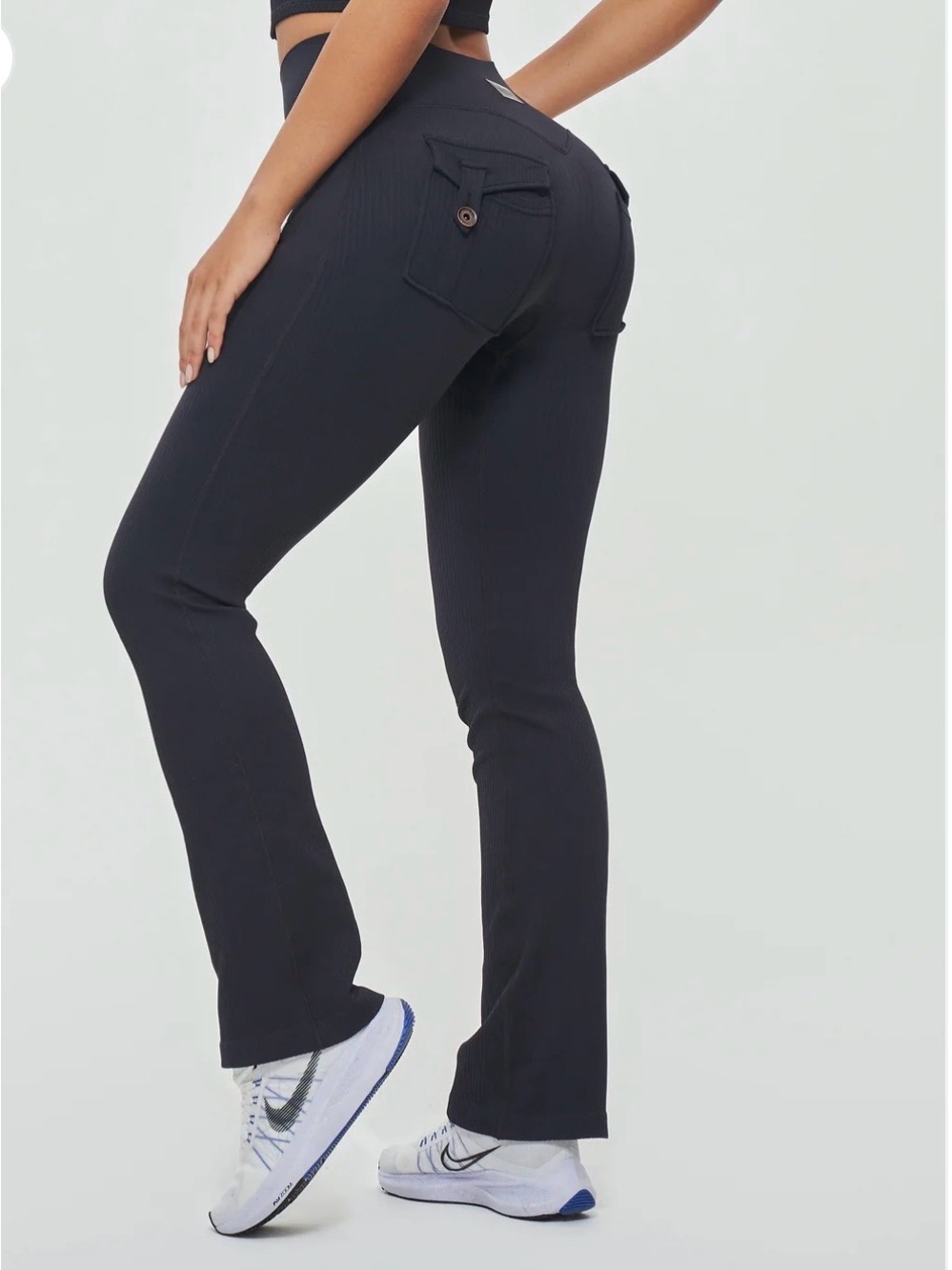 Firmabs Ribbed flare leggings NWT
